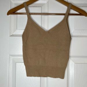 Ribbed knit Abercrombie & Fitch tank top